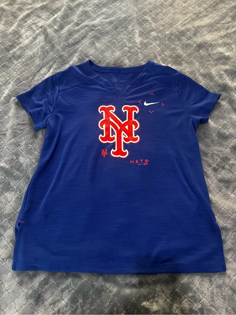 Nike Women's Royal Blue New York Mets Short-Sleeve Jersey M